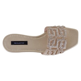 Foto 3 | Foto 3 | Sandalias De Piso Exterior Sintético Color Dorado Para Mujer De Rbcollection