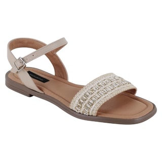 Foto 1 | Foto 1 | Sandalias De Piso Exterior Textil Color Beige Para Mujer De Rbbasics