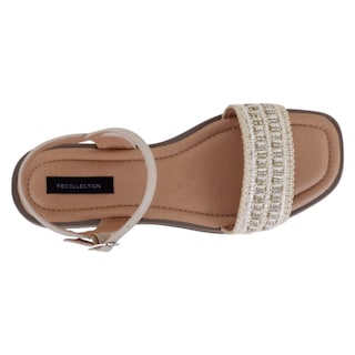 Foto 3 | Foto 3 | Sandalias De Piso Exterior Textil Color Beige Para Mujer De Rbbasics