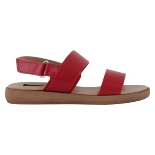 Foto 2 | Foto 2 | Sandalias De Piso Exterior Piel Vegana Color Rojo Para Mujer De Rbcollection