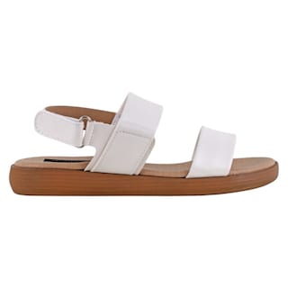 Foto 2 | Foto 2 | Sandalias De Piso Exterior Piel Vegana Color Blanco Para Mujer De Rbcollection