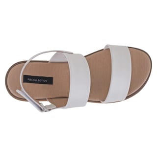 Foto 3 | Foto 3 | Sandalias De Piso Exterior Piel Vegana Color Blanco Para Mujer De Rbcollection