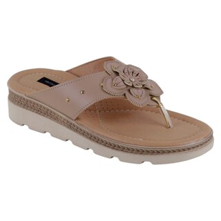 Foto 1 | Foto 1 | Sandalias De Piso Exterior Piel Vegana Color Café Para Mujer De Rbcollection