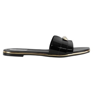 Foto 2 | Foto 2 | Sandalias De Piso Exterior Charol Color Negro Para Mujer De Rbcollection