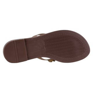 Foto 4 | Foto 4 | Sandalias De Piso Exterior Sintético Color Dorado Para Mujer De Rbbasics