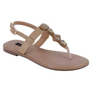 Foto 1 | Foto 1 | Sandalias De Piso Exterior Sintético Color Beige Para Mujer De Rbbasics