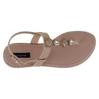 Foto 3 | Foto 3 | Sandalias De Piso Exterior Sintético Color Beige Para Mujer De Rbbasics