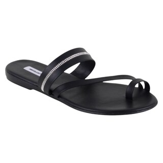 Foto 1 | Foto 1 | Sandalias De Piso Exterior Piel Vegana Color Negro Para Mujer De Rbbasics