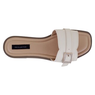 Foto 3 | Foto 3 | Sandalias De Piso Exterior Piel Vegana Color Beige Para Mujer De Rbbasics