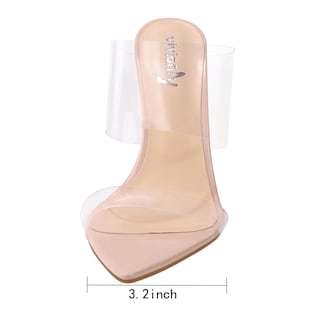 Foto 5 | Foto 5 | Sandalias Vívidamente Transparentes Con Tacón Puntiagudo Y Tacón De Aguja Para Mujer - Venta Internacional.