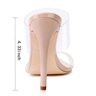 Foto 6 | Foto 6 | Sandalias Vívidamente Transparentes Con Tacón Puntiagudo Y Tacón De Aguja Para Mujer - Venta Internacional.