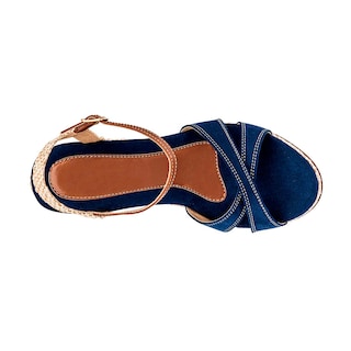 Foto 3 | Foto 3 | Sandalias con Plataforma Rbbasics color Azul Marino para Mujer
