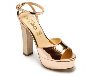 Foto 1 | Foto 1 | Zapatillas Ozono 642902 color Oro Rosado