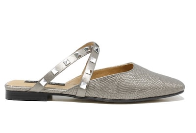 Foto 1 | Foto 1 | Sandalias Flats Salamandra Plateadas para Mujer