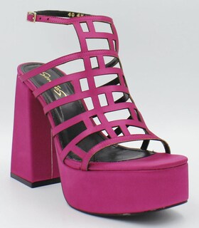 Foto 1 | Foto 1 | Sandalias con Tacón y Plataforma Danae Núñez SE 49-744 Rosas para Mujer