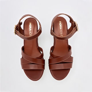 Foto 3 | Foto 3 | Sandalias de Tacón Moramora Cafés para Mujer