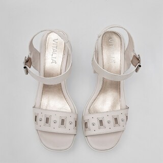 Foto 3 | Foto 3 | Sandalias Vitalia 126431-e Beige para Mujer