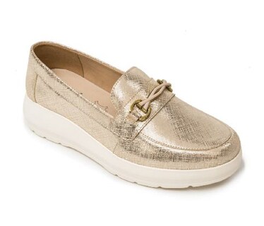 Foto 1 | Foto 1 | Zapatos Casuales Flexi Dorados para Mujer