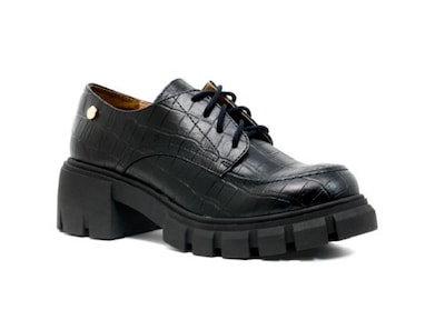 Foto 1 | Foto 1 | Zapatos Salamandra 242-3779 Metalica Caiman Negro Casual Dama