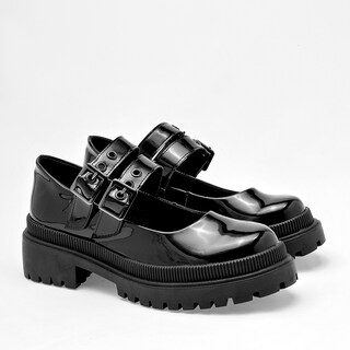 Foto 2 | Foto 2 | Zapatos Niñas Fashion Negro Charol para Mujer