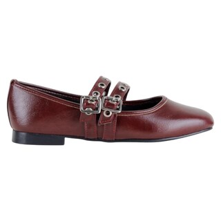 Foto 2 | Foto 2 | Mary Jane Exterior Piel Vegana Color Rojo Para Mujer De Rbcollection