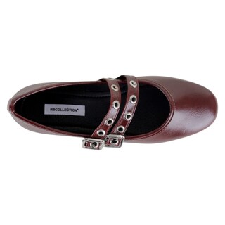 Foto 3 | Foto 3 | Mary Jane Exterior Piel Vegana Color Rojo Para Mujer De Rbcollection