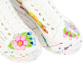 Foto 3 | Foto 3 | Tenis de Plataforma A Ángelozano Frida color Blanco de Piel