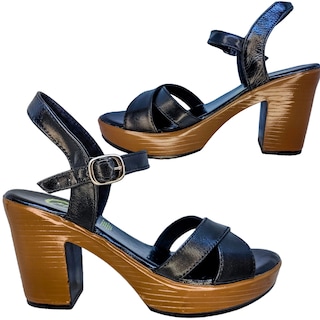 Foto 2 | Foto 2 | Sandalias de Piel con Plataforma Enco Footwear MD114-01 Negras