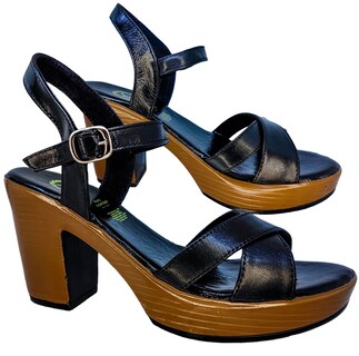 Foto 3 | Foto 3 | Sandalias de Piel con Plataforma Enco Footwear MD114-01 Negras