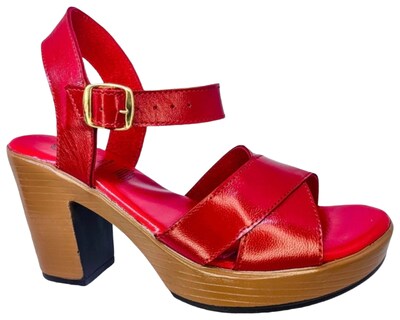 Foto 1 | Foto 1 | Sandalias de Tacón Enco Footwear MD114-01 Rojas para Mujer