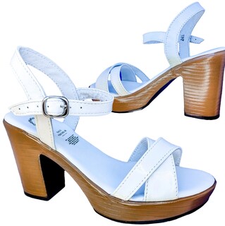 Foto 4 | Foto 4 | Sandalias de Plataforma Enco Footwear MD114-01 Blancas para Mujer