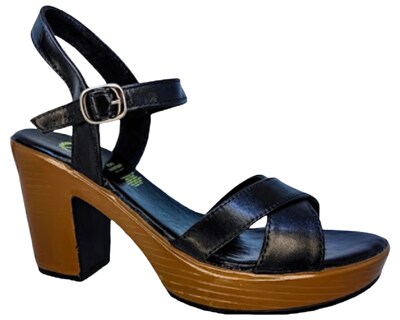 Foto 1 | Foto 1 | Sandalias de Piel con Plataforma Enco Footwear MD114-01 Negras