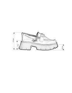 Foto 7 | Foto 7 | Mocasín Penny Loafer Chunky Dasalo en Piel Vacuno Café para Mujer
