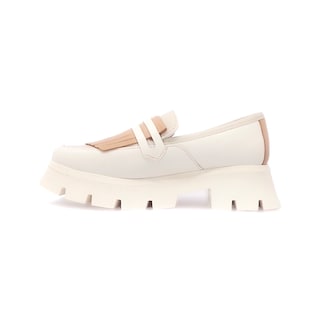 Foto 4 | Foto 4 | Mocasín Penny Loafer Chunky Dasalo en Piel Vacuna Café para Mujer
