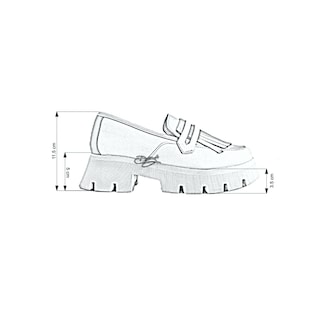 Foto 7 | Foto 7 | Mocasín Penny Loafer Chunky Dasalo en Piel Vacuna Café para Mujer
