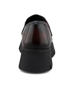 Foto 3 | Foto 3 | Mocasines de Piel Dasalo Penny Loafer Vino para Mujer