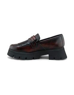 Foto 4 | Foto 4 | Mocasines de Piel Dasalo Penny Loafer Vino para Mujer