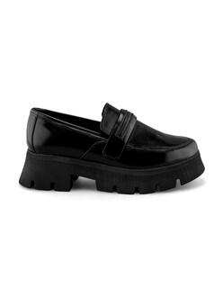 Foto 2 | Foto 2 | Mocasín De Piel Vacuno Negro Con Plataforma Chunky Para Mujer
