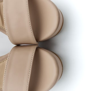 Foto 4 | Foto 4 | Sandalia Con Tacón Exterior Piel Vegana Color Beige Para Mujer De Rbcollection