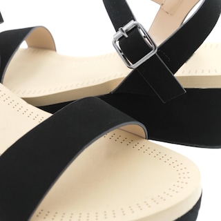 Foto 5 | Foto 5 | Sandalias con Plataforma Rbbasics Exterior Gamuza Sintética Negro Para Mujer