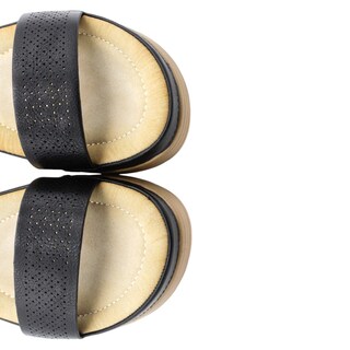 Foto 4 | Foto 4 | Sandalias Con Plataforma Rbbasics Exterior Piel Vegana Negro Para Mujer