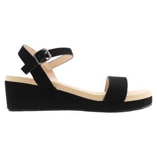 Foto 2 | Foto 2 | Sandalias con Plataforma Rbbasics Exterior Gamuza Sintética Negro Para Mujer