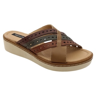 Foto 1 | Foto 1 | Sandalias Con Plataforma Rbcollection Exterior Piel Vegana Color Café Para Mujer
