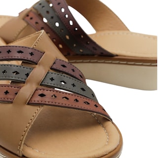 Foto 5 | Foto 5 | Sandalias Con Plataforma Rbcollection Exterior Piel Vegana Color Café Para Mujer