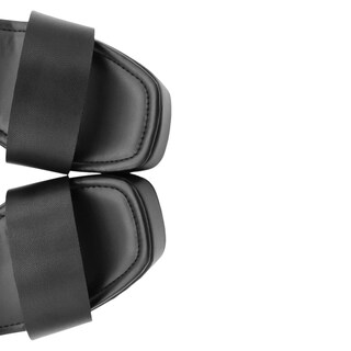 Foto 5 | Foto 5 | Sandalia Con Tacón Rbbasics Exterior Piel Vegana Negro Para Mujer