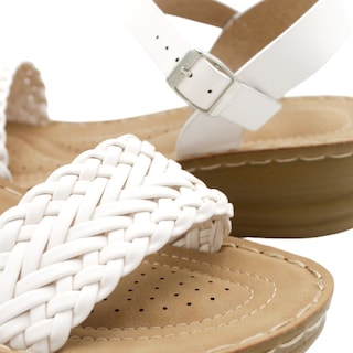 Foto 5 | Foto 5 | Sandalias Con Plataforma Rbcollection Exterior Piel Vegana Color Blanco Para Mujer