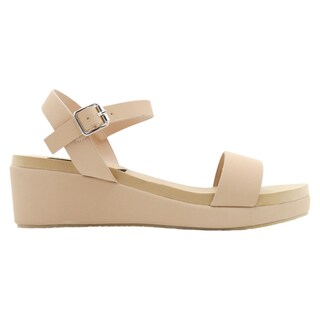 Foto 2 | Foto 2 | Sandalias Con Plataforma Rbbasics Exterior Piel Vegana Beige Para Mujer