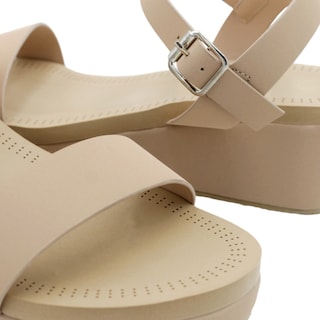 Foto 5 | Foto 5 | Sandalias Con Plataforma Rbbasics Exterior Piel Vegana Beige Para Mujer