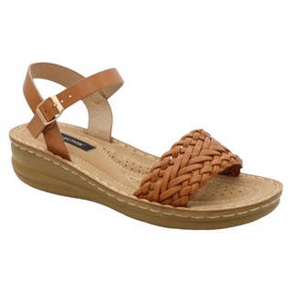Foto 1 | Foto 1 | Sandalias Rbcollection con Plataforma Exterior Piel Vegana Café para Mujer