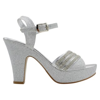 Foto 2 | Foto 2 | Sandalias con Tacón Rbcollection Plateadas para Mujer